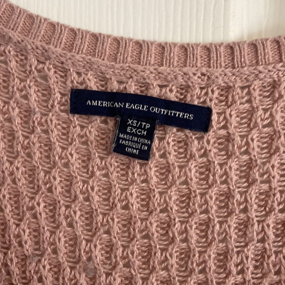 Dusty Rose V-Neck Sweater - Picture 2 of 5